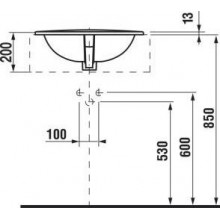 Izlietne Jika Ibon 560x475mm Washbasin White