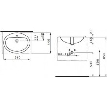 Izlietne Laufen Pro B 560x440mm Washbasin White