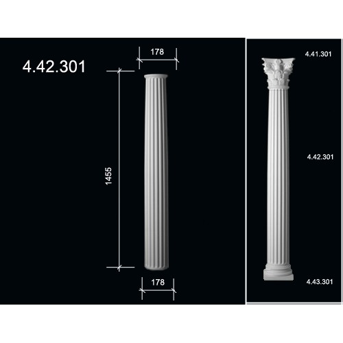 Диаметр колонны. Ствол 4.42.301, Европласт. Ствол колонны 4.42.301. Ствол (колонна) 4.42.201. Ствол (колонна) 4.12.301.